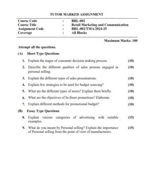 IGNOU BRL-002 Solved Assignment 2024-25 English Medium