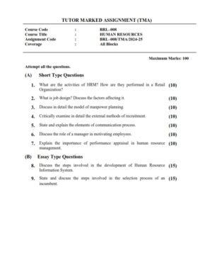 IGNOU BRL-008 Solved Assignment 2024-25 English Medium