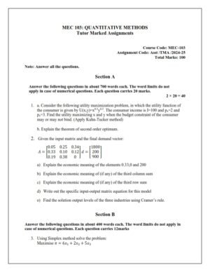 IGNOU MEC-103 Solved Assignment 2024-25 English Medium