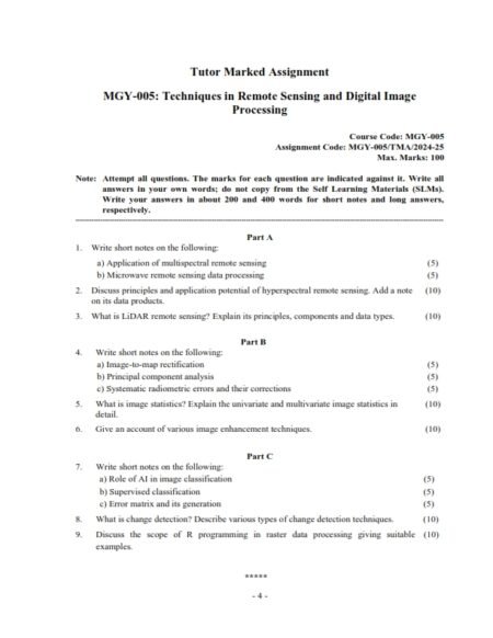 IGNOU MGY-005 Solved Assignment 2024-25 English Medium