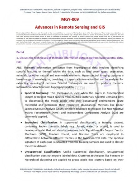 IGNOU MGY-009 Solved Assignment 2024-25 English Medium