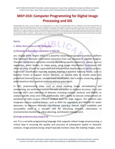 IGNOU MGY-010 Solved Assignment 2024-25 English Medium