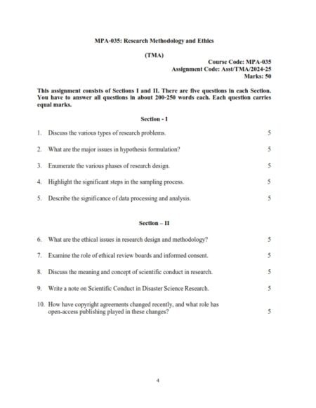 IGNOU MPA-37 Solved Assignment 2024-25 English Medium
