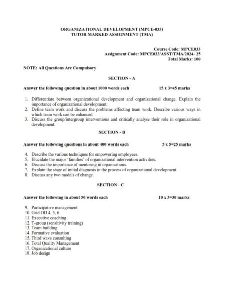 IGNOU MAPC Second Year Group C Solved Assignment 2024-25 English Medium(MPCE-31,32,33) - Image 5