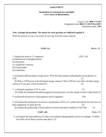 IGNOU BBCCT-109 Solved Assignment 2025 English Medium