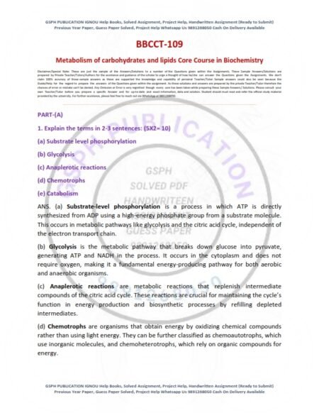 IGNOU BBCCT-109 Solved Assignment 2025 English Medium - Image 3