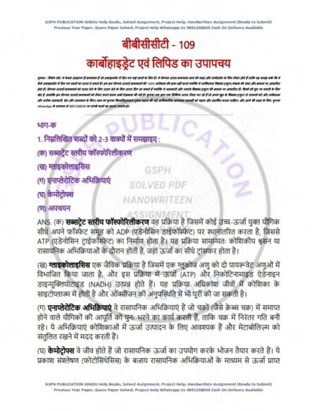 IGNOU BBCCT-109 Solved Assignment 2025 Hindi Medium - Image 3