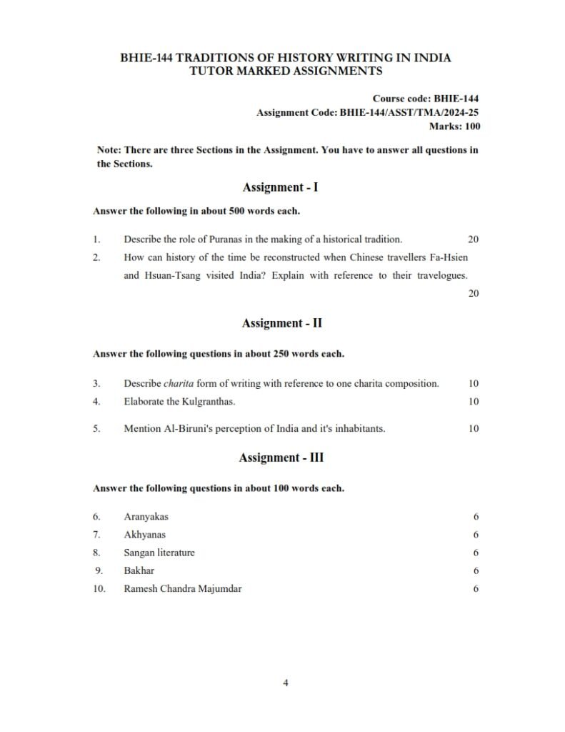 IGNOU BHIE-144 Solved Assignment 2024-25 English Medium