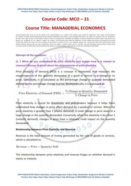 IGNOU MCO-021 Solved Assignment 2025 English Medium