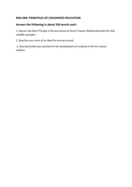 IGNOU MES-083 Solved Assignment 2025 English Medium