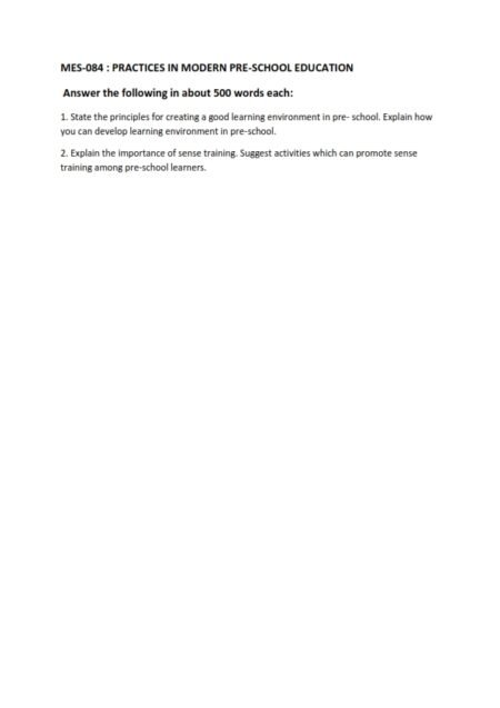 IGNOU MES-084 Solved Assignment 2025 English Medium
