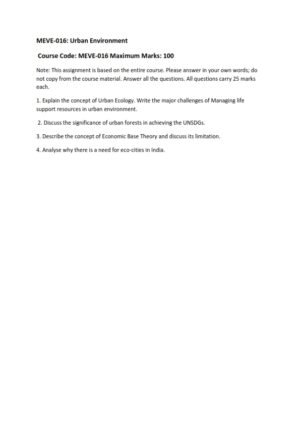 IGNOU MEVE-16 Solved Assignment 2025 English Medium