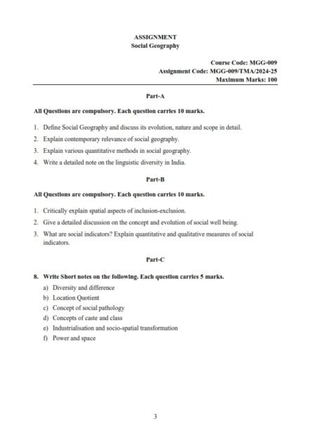 IGNOU MGG-009 Solved Assignment 2024-25 English Medium