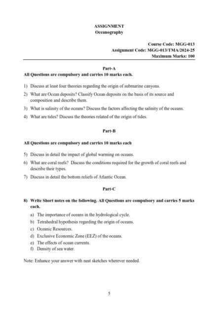 IGNOU MGG-13 Solved Assignment 2024-25 English Medium