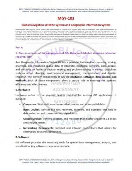 IGNOU MGY-103 Solved Assignment 2024-25 English Medium