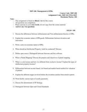 IGNOU MIP-108 Solved Assignment 2025 English Medium