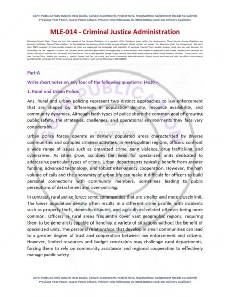 IGNOU MLE-014 Solved Assignment 2025 English Medium