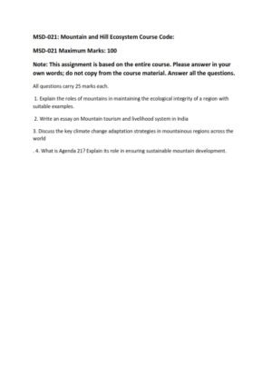 IGNOU MSD-21 Solved Assignment 2025 English Medium