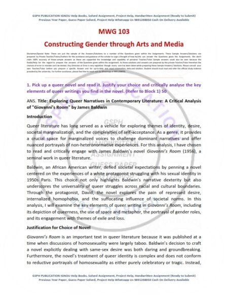 IGNOU MWG-103 Solved Assignment 2024-25 English Medium - Image 3