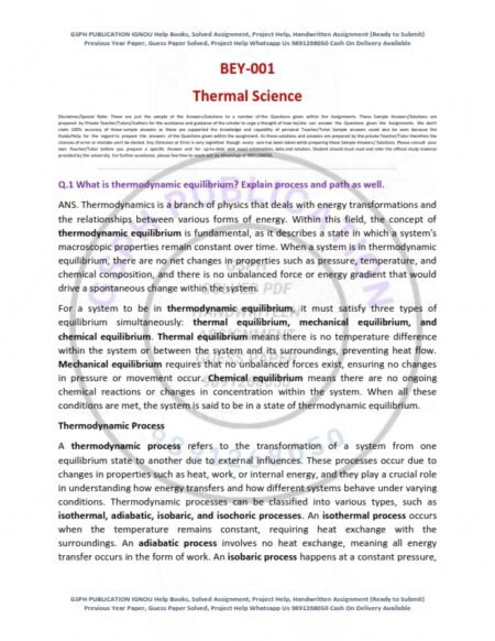IGNOU BEY-001 Solved Assignment 2025 English Medium
