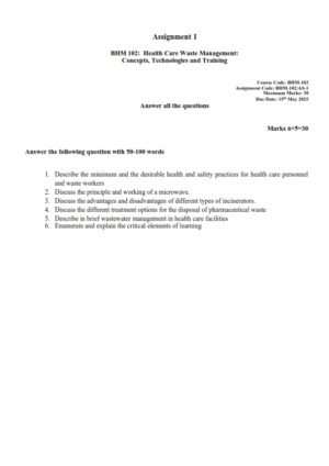 IGNOU BHM-102 Solved Assignment January 2025 English Medium