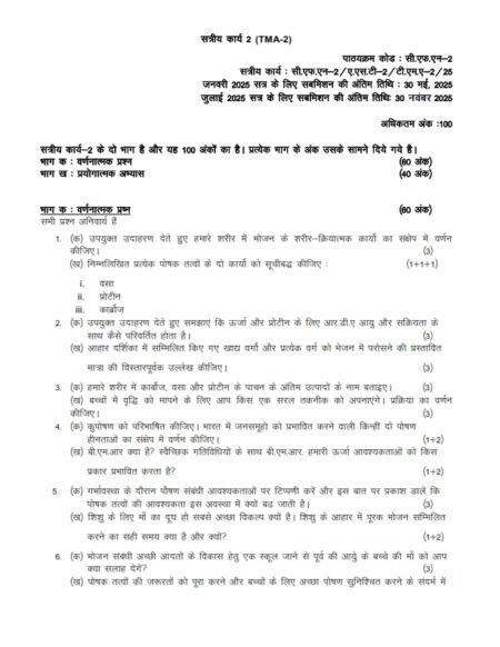 IGNOU CFN-02 Solved Assignment 2025 Hindi Medium