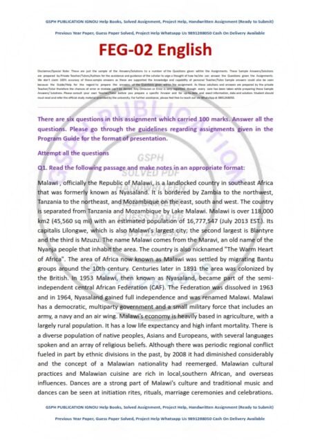 IGNOU FEG-02 Solved Assignment 2025 English Medium - Image 3