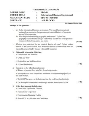 IGNOU IBO-01 Solved Assignment 2025 English Medium(PGDIBO)