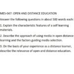 IGNOU MES-047 Solved Assignment 2025 English Medium