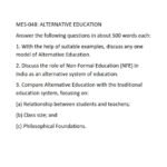 IGNOU MES-048 Solved Assignment 2025 English Medium