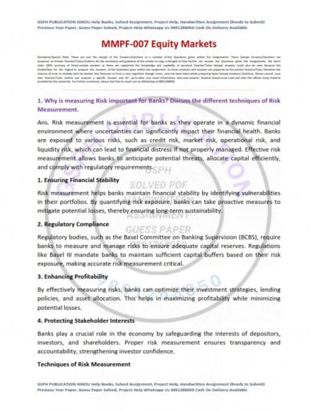 IGNOU MMPF-007 Solved Assignment 2025