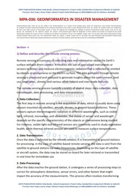 IGNOU MPA-36 Solved Assignment 2024-25 English Medium