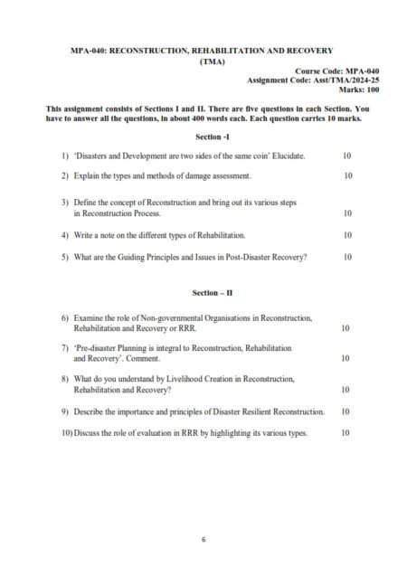 IGNOU MPA-40 Solved Assignment 2024-25 English Medium