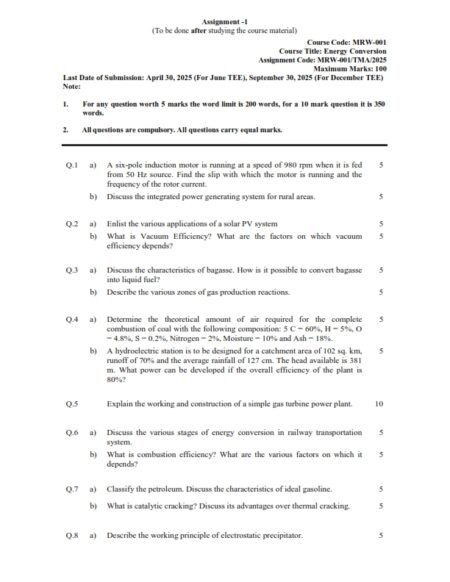 IGNOU MRW-001 Solved Assignment 2025 English Medium