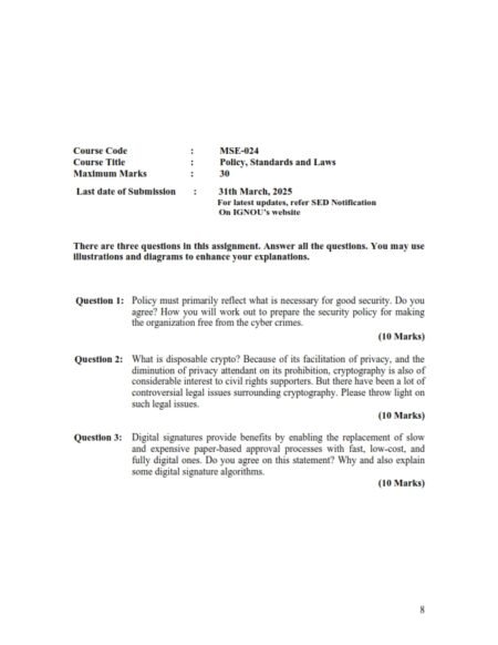 IGNOU MSE-024 Solved Assignment Jan 2025 English Medium