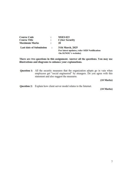 IGNOU MSEI-023 Solved Assignment Jan 2025 English Medium