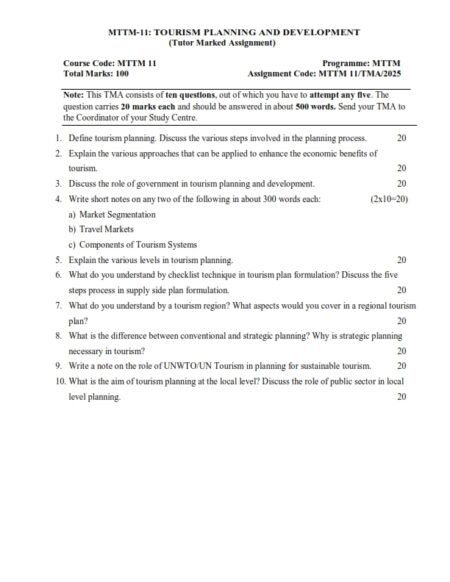 IGNOU MTTM-11 Solved Assignment 2025 English Medium