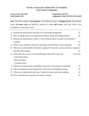 IGNOU MTTM-03 Solved Assignment 2025 English Medium