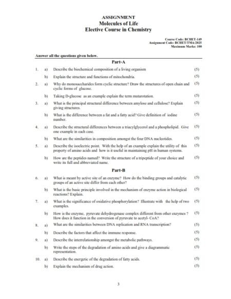 IGNOU BCHET-149 Solved Assignment 2025 English Medium
