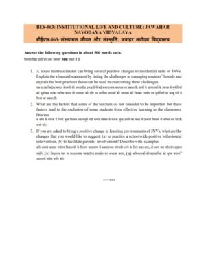 IGNOU BES-063 Solved Assignment 2025 Hindi Medium