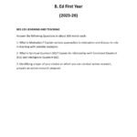 IGNOU BES-123 Solved Assignment 2025-26 English Medium