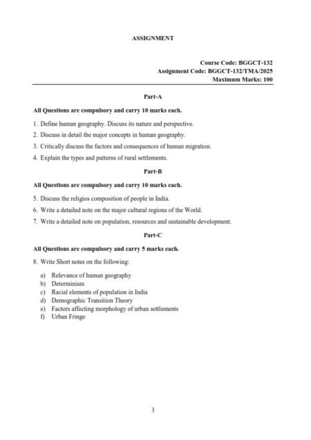 IGNOU BGCCT-132 Solved Assignment 2025 English Medium