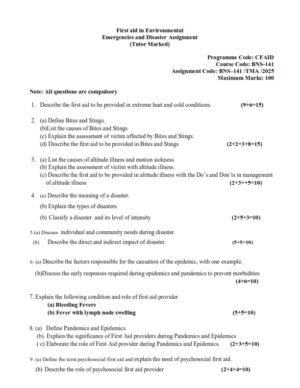IGNOU BNS-141 Solved Assignment 2025 English Medium