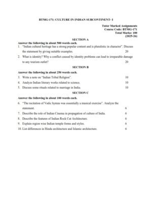 IGNOU BTMG-171 Solved Assignment 2025 English Medium