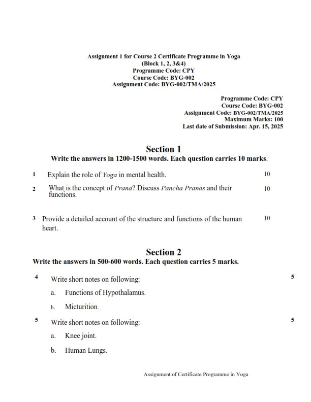 IGNOU BYG-002 Solved Assignment january 2025 English Medium