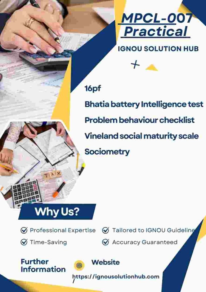 IGNOU MPCL-007 Practical File Download 2
