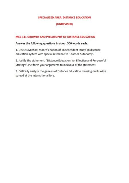 IGNOU MES-111 Solved Assignment 2025 English Medium