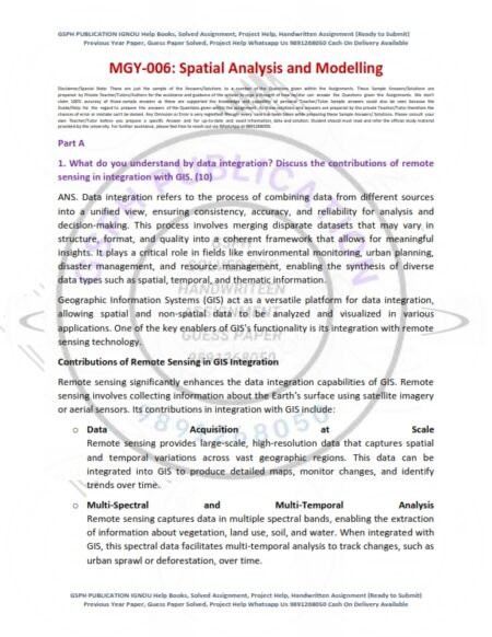 IGNOU MGY-006 Solved Assignment 2025 English Medium