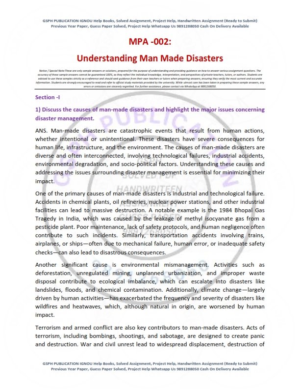 IGNOU MPA-002 Solved Assignment 2025