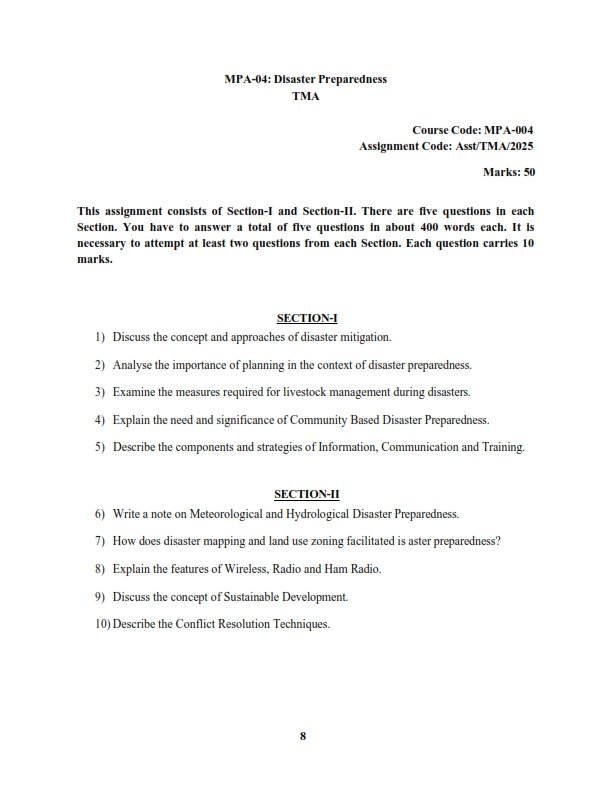 IGNOU MPA-004 Solved Assignment 2025